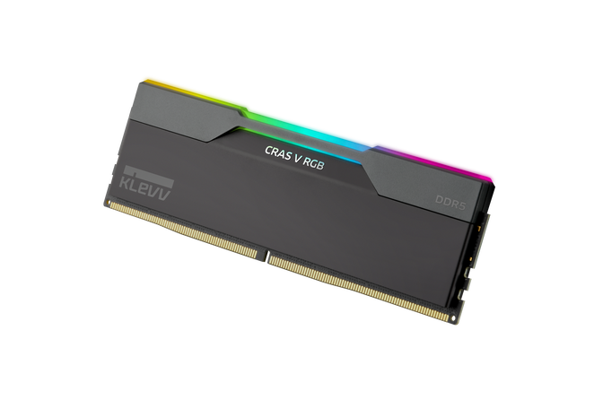 KLEVV Kit 32GB (2 x 16GB) DDR5 CRAS V 6400MHz CL30 RGB Obsidian Black (Intel XMP/AMD Expo) image number 8