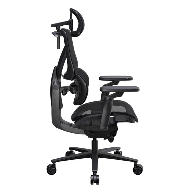 Cadeira Gaming Ergonomica TX3 (ThunderX3) FLEX Pro, Apoio lombar 360 graus - Mesh Black image number 3