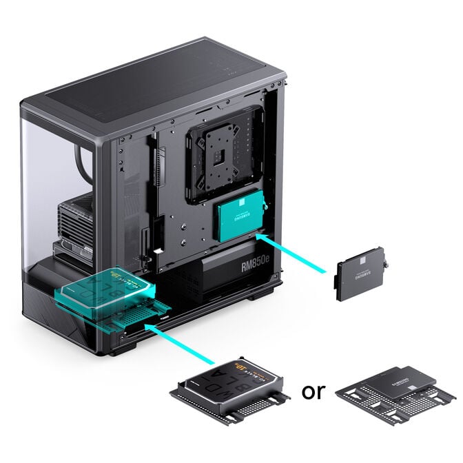 Caixa Micro-ATX Jonsbo D200 Vidro Temperado Preto image number 18