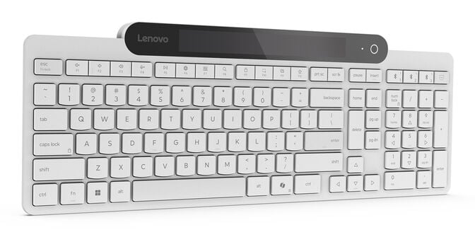 Teclado Lenovo 800 Auto-Carreg&aacute;vel BT Branco image number 6
