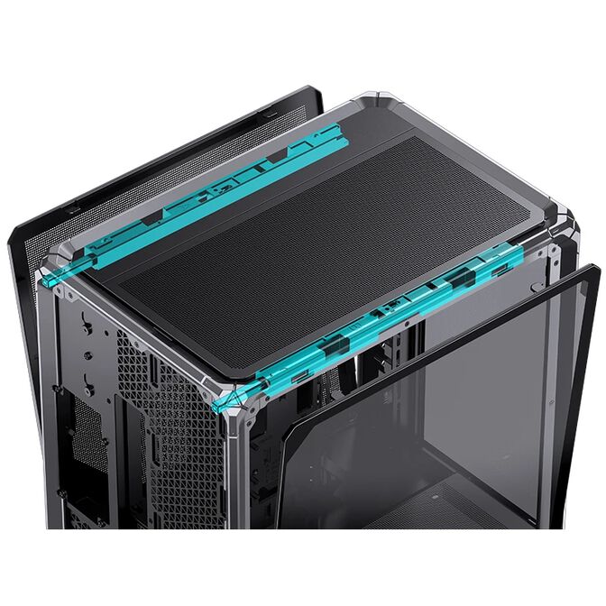 Caixa ATX Jonsbo X400 PRO Vidro Temperado Curvo Cinzento image number 6