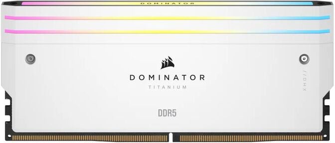 Corsair Kit 32GB (2 x 16GB) DDR5 7000MHz Dominator Titanium RGB White CL34 image number 9