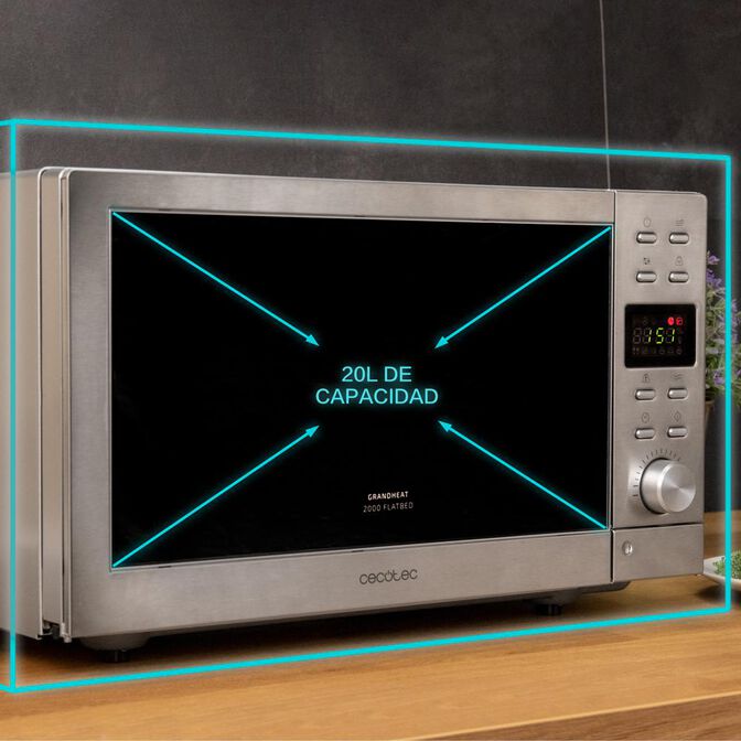 Micro-ondas Cecotec GrandHeat 2000 Flatbed Steel image number 4