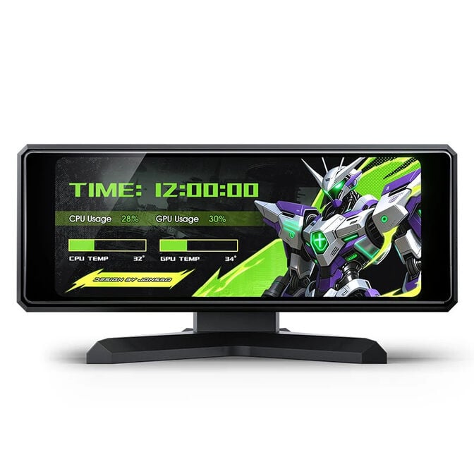 Monitor Port&aacute;til LCD IPS 3.39" Jonsbo DS339 USB Preto image number 2
