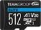 Cart&atilde;o Team Group Elite MicroSDXC A1 UHS-I U3 V30 512GB