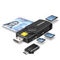 Leitor cart&otilde;es AXAGON CRE-SMP2A USB Smart card & SD/microSD/SIM