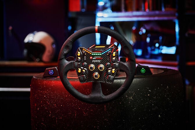 Volante para Buttonplate Asetek SimSports GT Rim - Round Comfort+ Preto image number 2