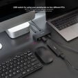 Switch Comutador Nanocable 2x USB 3.0 a 2xUSB-A 3.0 + 2x USB-C 3.0 image number null