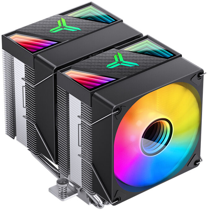 Cooler CPU Jonsbo CR-1400 DV2 ARGB Preto - 92mm image number 0