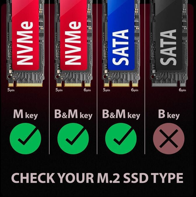 Caixa SSD AXAGON EEM2-GAM USB-C 3.2 Gen 2 10Gbps - M.2 NVMe/SATA SSD GAME 30-80mm ALU box image number 19