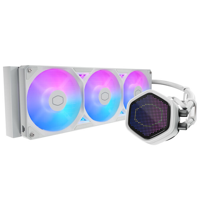 Water Cooler CPU Cooler Master MasterLiquid ATMOS II Pixel Led ARGB 360mm Branco image number 1