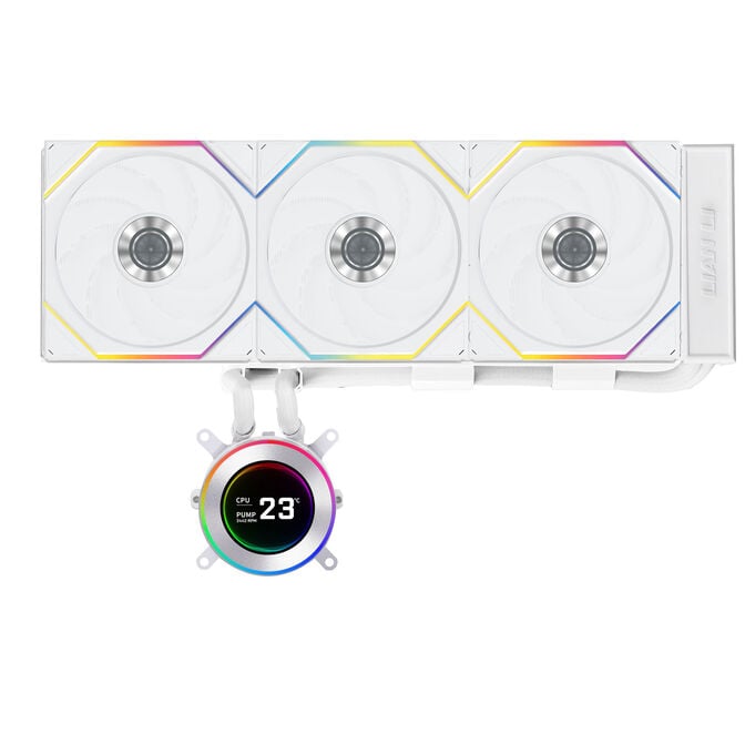 Water Cooler CPU AIO Lian Li HydroShift II LCD-C 360TL FLEX Wireless Branco - 360mm image number 1