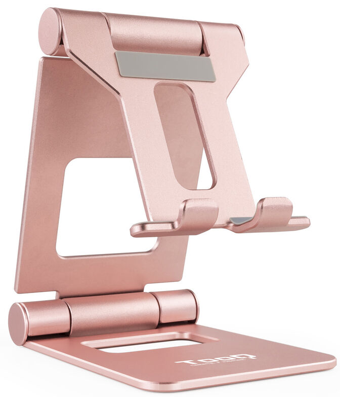 Suporte de Mesa Tooq Ajust&aacute;vel p/ Smartphone/Tablet Max. 10" Rosa image number 0