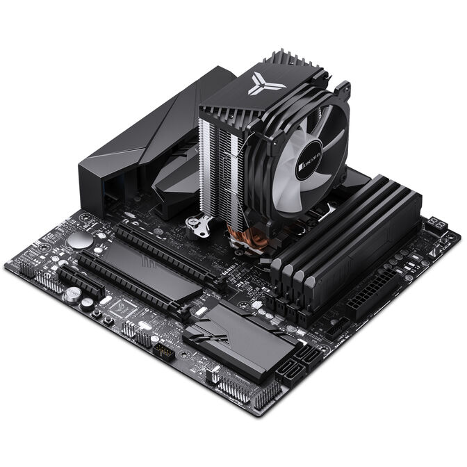 Cooler CPU Jonsbo CR-1400E RGB Preto - 92mm image number 9