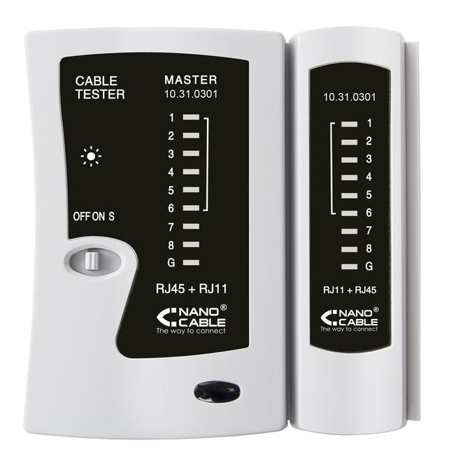 Testador de Cabos Nanocable J11/RJ12/RJ45 image number 0