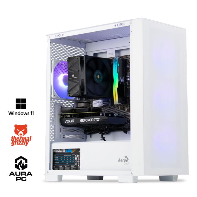 Computador AURA Gamer-PC Ryzen 5 5500 16GB DDR4 512GB RTX 3050 WiFi W11 Bonus