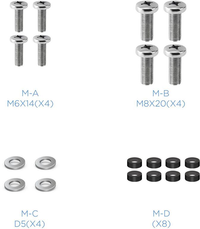 Adaptador Vesa Tooq 200x200 23" a 42" Max. 30Kg Preto image number 4