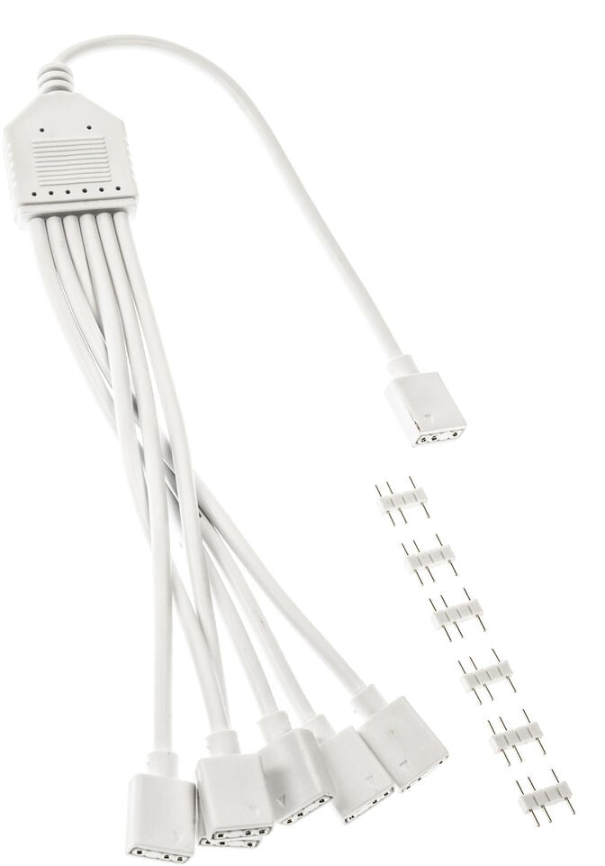 Cabo Splitter Kolink 1-6 ARGB 30cm Branco image number 1
