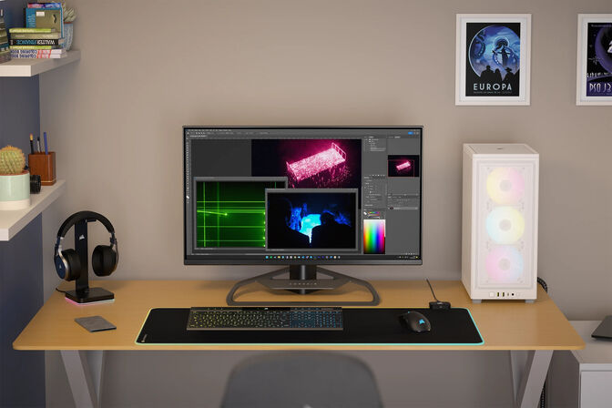 Caixa Mini-ITX Corsair iCUE 2000D RGB Airflow Branco image number 20