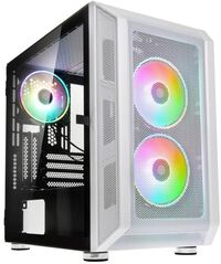 Caixa Micro-ATX Kolink Citadel Mesh RGB Vidro Temperado Branco