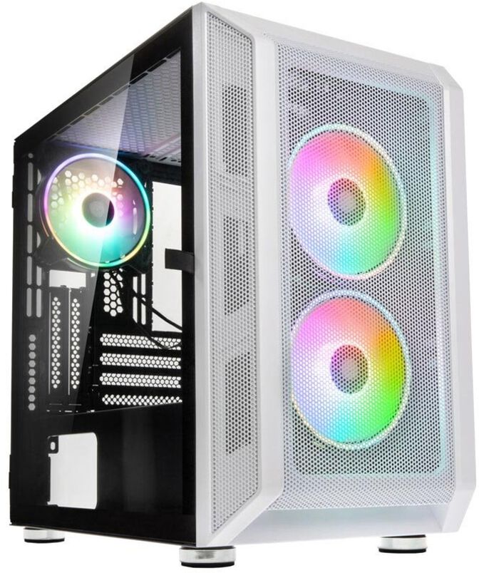 Caixa Micro-ATX Kolink Citadel Mesh RGB Vidro Temperado Branco image number 0