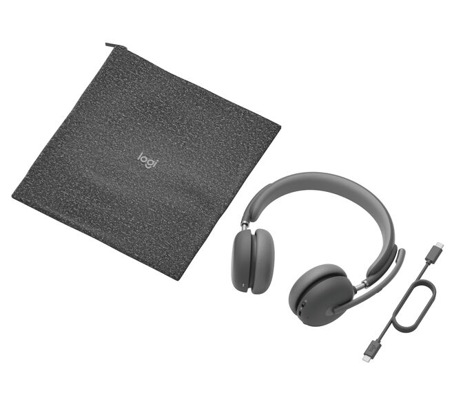 Headset Logitech Zone Wireless 2 Teams Native Bluetooth ANC Grafite image number 4