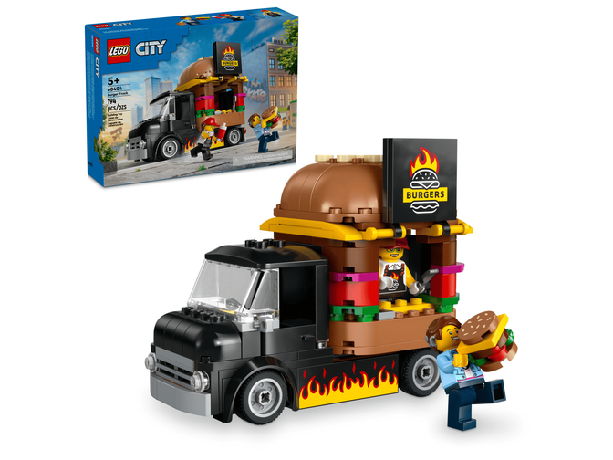 LEGO City: Cami&atilde;o de Hamb&uacute;rgueres, 194 Pe&ccedil;as (60404) image number 0