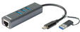 Adaptador Gigabit D-Link USB-C/USB > 3 x USB 3.0 (SS) + 1 x RJ45 Ethernet Gigabit image number null
