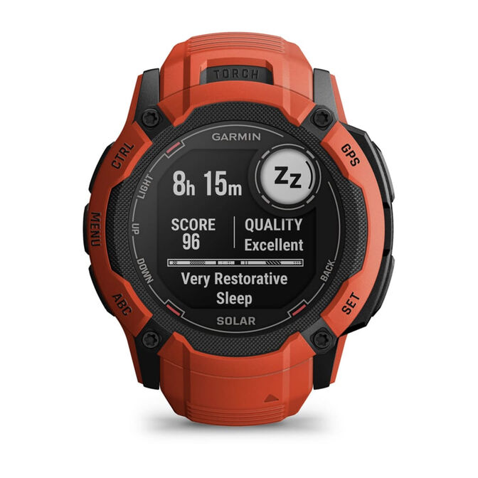 Smartwatch Garmin Instinct 2X Solar 50mm Vermelho image number 10