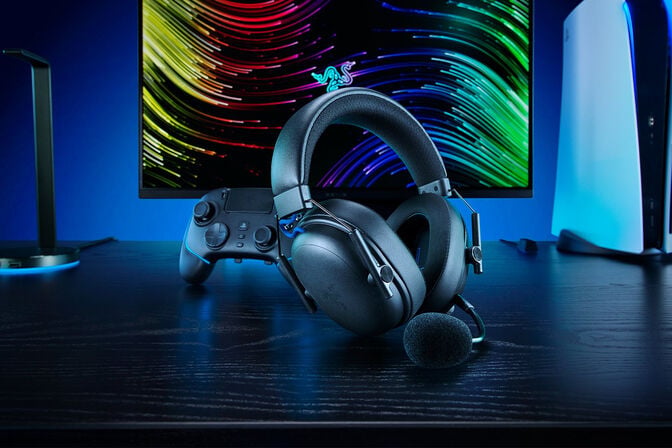 Headset Razer BlackShark V3 para PlayStation Wireless/Bluetooth Preto image number 4