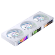 Ventoinha Jonsbo ZC-360  RGB Single-Frame LCD Brancas - Tripla Ventoinha 120mm ( 360mm ) image number null
