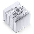 Cooler CPU Jonsbo CC90 Dual Tower com Display Branco - 2x 130mm image number null