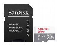 Cart&atilde;o SanDisk MicroSDHC/SDXC UHS-I C10 A1 U1 64GB