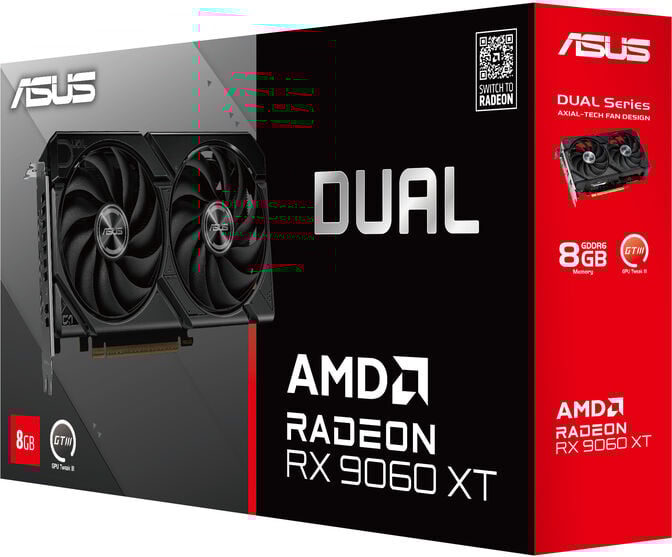 Gr&aacute;fica Asus Radeon RX 9060 XT Dual 8GB GDDR6 image number 6