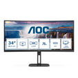 Monitor Curvo AOC 34" CU34V5C/BK VA WQHD 100Hz 1ms USB-C 3.2 ( DP alt + PD65W) image number null
