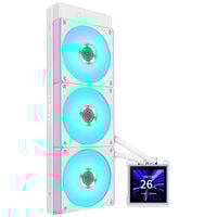 Water Cooler CPU AIO Lian Li HydroShift II LCD-S 360CL Wireless Branco - 360mm