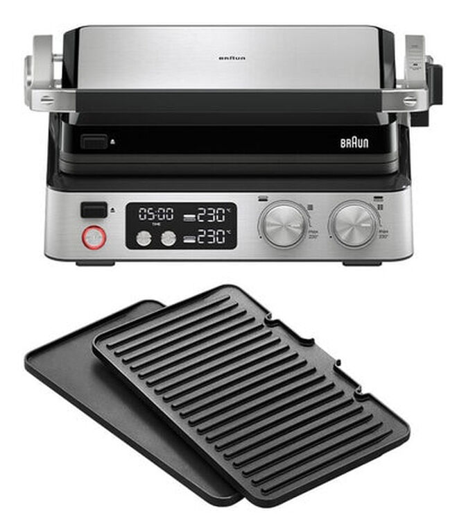 Grelhador de Contacto Braun MultiGrill 7 CG 7040 Inox 2000W image number 0