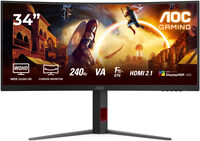 Monitor Curvo AOC Gaming 34" CU34G4Z Fast VA WQHD 240Hz 0.5ms