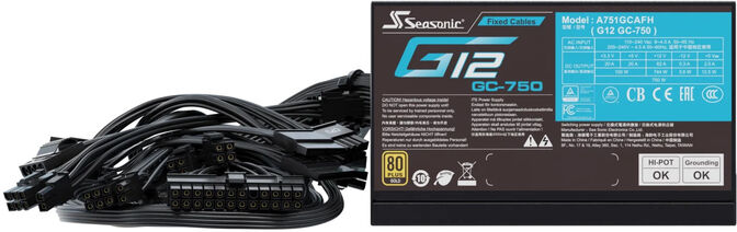 Fonte Seasonic G12 GC-750W 80+ Gold image number 3