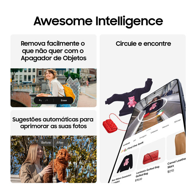 Smartphone Samsung Galaxy A37 5G 6.7" (8 / 256GB) 120Hz Cinzento image number 3