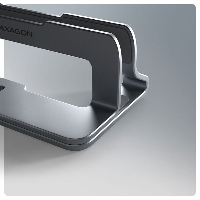 Suporte Vertical AXAGON STND-VG  para Port&aacute;teis Regul&aacute;vel Aluminio image number 1