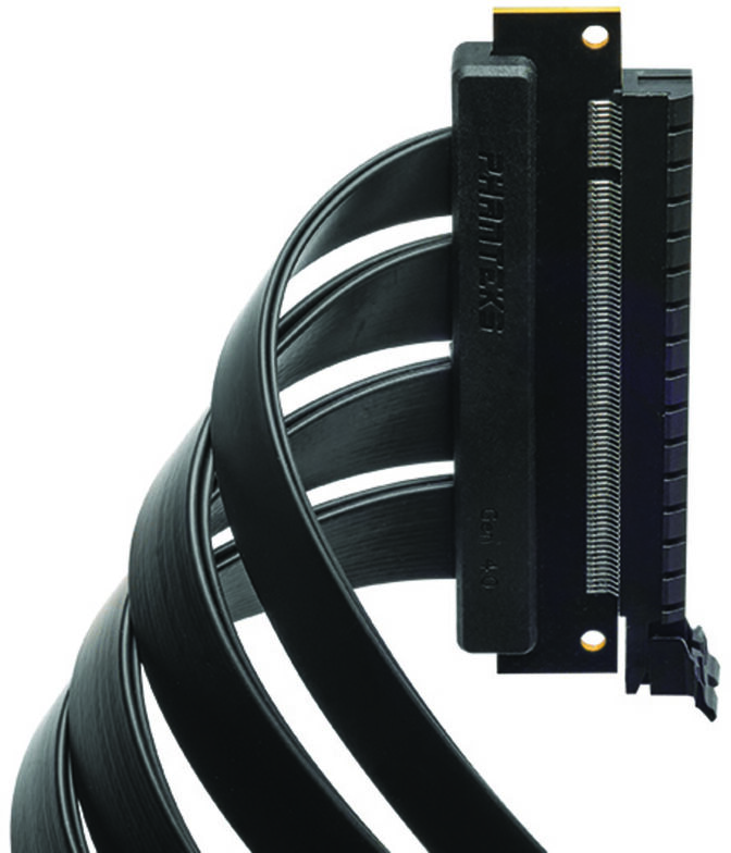 Card Riser Phanteks PCI-E 4.0 x16, 90&ordm;, 22cm - Preto image number 3