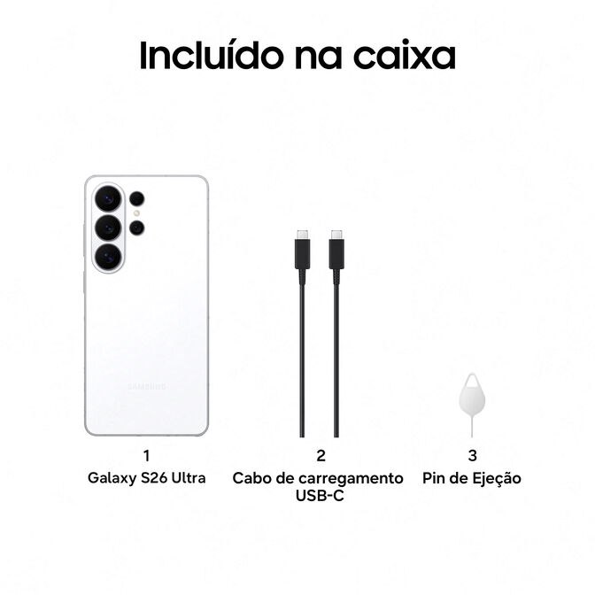 Smartphone Samsung Galaxy S26 Ultra 6.9" (12 / 256GB) 120Hz Branco image number 6