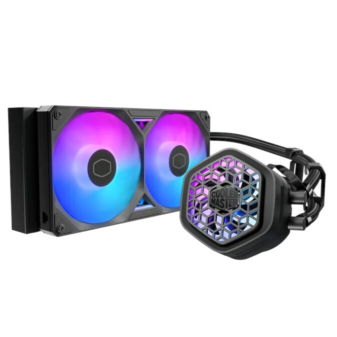 Water Cooler CPU Cooler Master MasterLiquid ATMOS II VRM Fan ARGB 240mm Preto image number 0