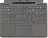Microsoft Surface Pro Keyboard com Slim Pen Platina (UK/IRE) &ndash; 8X8-00166