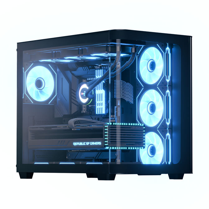 Caixa ATX Aerocool P500C ARGB Vidro Temperado Preto image number 0
