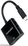 Adaptador Nanocable USB-C M > HDMI F 15 CM Preto image number null