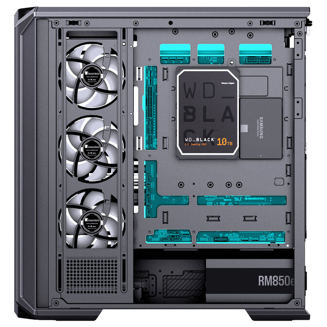 Caixa ATX Jonsbo D400 Vidro Temperado Preto image number 14