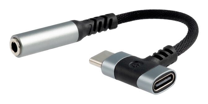 Cabo Adaptador Nanocable USB-C A JACK+USB-C/H PD 60W Preto image number 0
