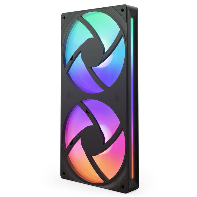 Ventoinha NZXT F240 RGB Core Single-Frame Pretas - Dupla Vento&iacute;nha 120mm (240mm) image number 1